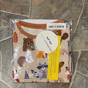 Little Sleepies Woodland Animal Pajama Set - Brown and Blue
